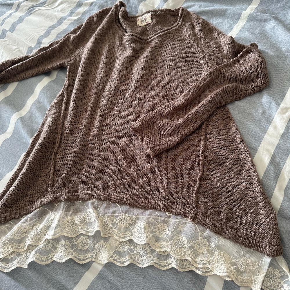 Hippie Rose sweater. Light weight